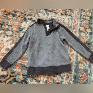 Grey cat and Jack quarter zip long sleeve pullover 4T